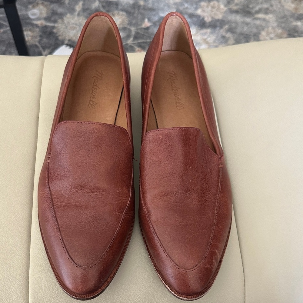 Madewell Leather Loafers Tan/Brown Francis - Picture 3 of 7